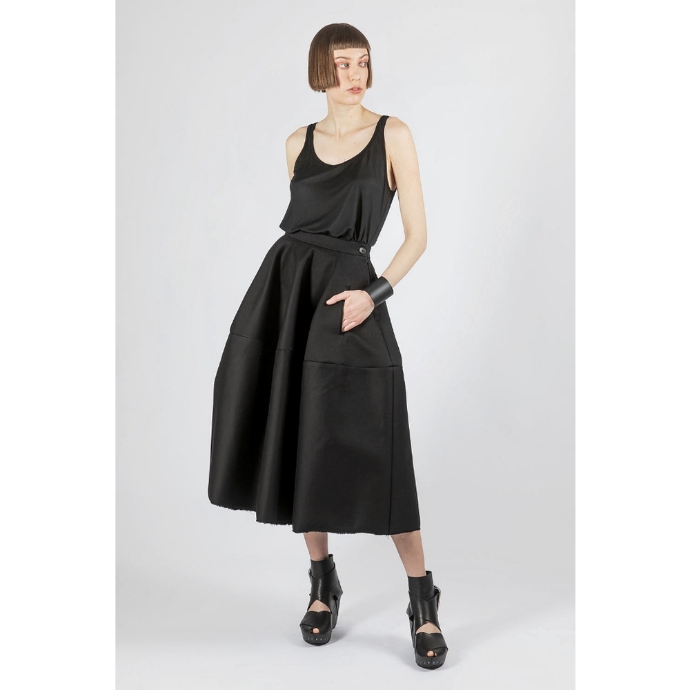 Esther Perbandt Squircle Custom Made Heavy Avante Garde Parachute Midi Skirt - Picture 6 of 13